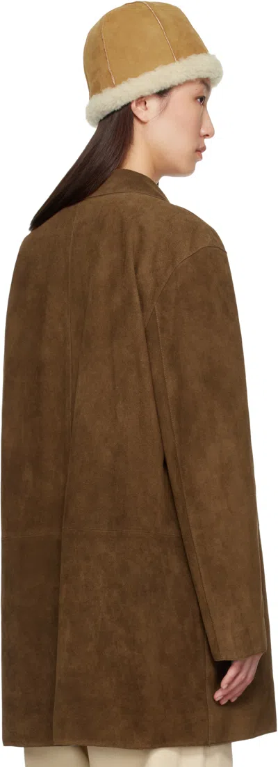 Le17septembre Tan Long Suede Jacket