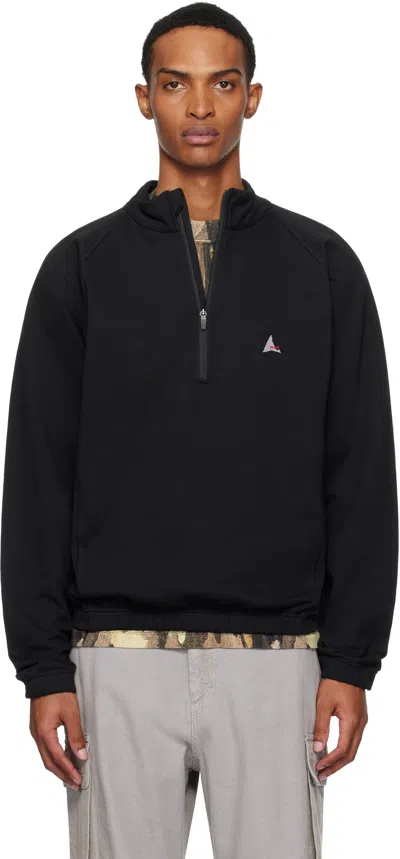 Roa Men Stretch Cotton Sweatshirt With Logo In Black