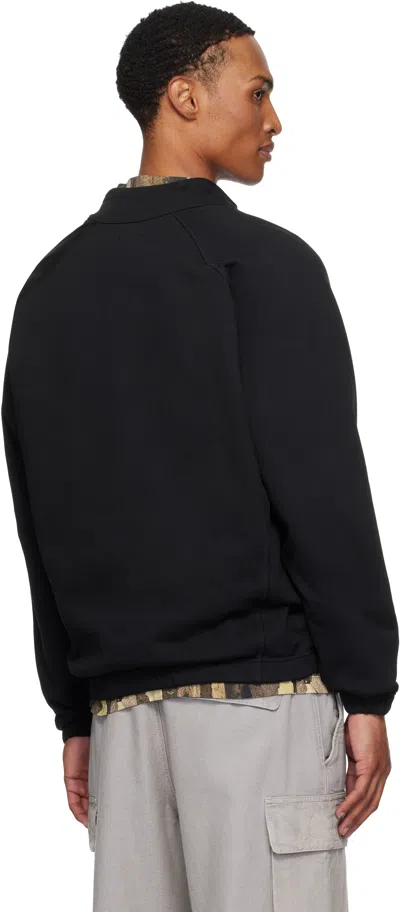 Roa Men Stretch Cotton Sweatshirt With Logo In Black