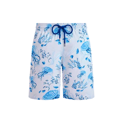 Vilebrequin Stretch Short Swim Shorts Medusa And Shells In Multi