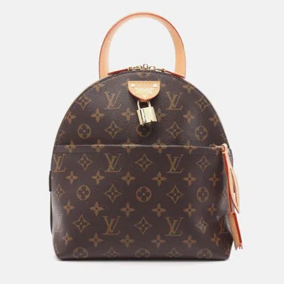 Pre-owned Louis Vuitton Moon Backpack Monogram Rucksack Bag Coated Canvas Leather Brown