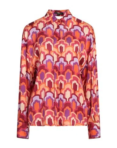 Seventy Venezia Woman Shirt Garnet Size 8 Viscose In Red
