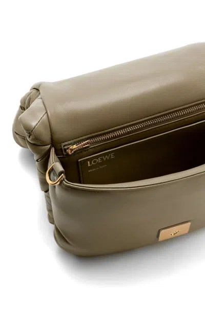 Loewe Puffer Goya In Pleated Shiny Nappa Lambskin