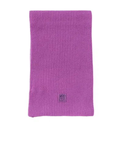 Pinko Embroidered Scarf With Logo