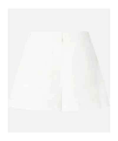 Pinko Cotton Shorts With Pockets And Zip In White