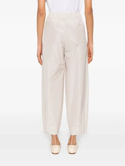 Herno Drawstring Tapered-leg Trousers In White