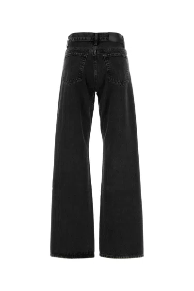 7 For All Mankind High-rise Wide Leg Jeans In Black
