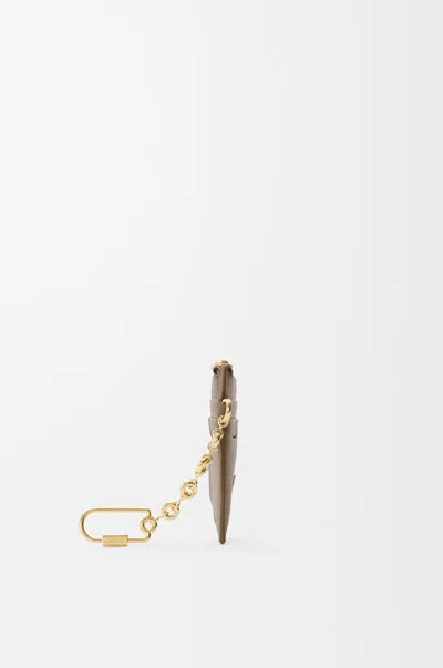 Loewe Anagram Square Coin Cardholder In Pebble Grained Calfskin