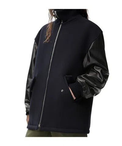 Loewe Hybrid Jacket In Wool In Black