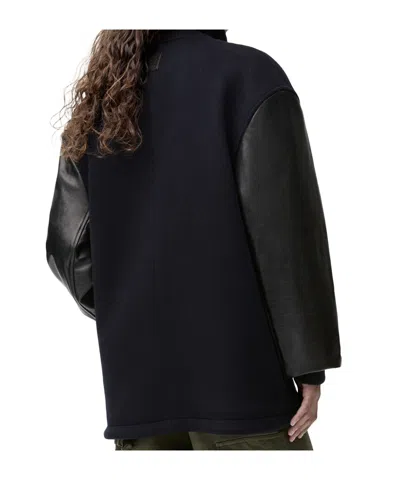 Loewe Hybrid Jacket In Wool In Black