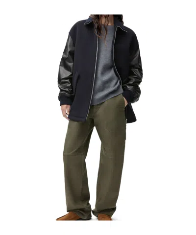 Loewe Hybrid Jacket In Wool In Black