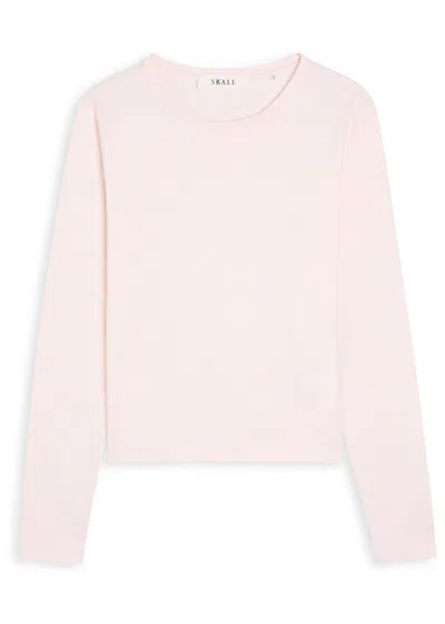 Skall Studio Loui Cotton Top In Pink