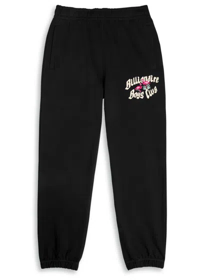 Billionaire Boys Club Flamingo Logo-printed Cotton Sweatpants In Black