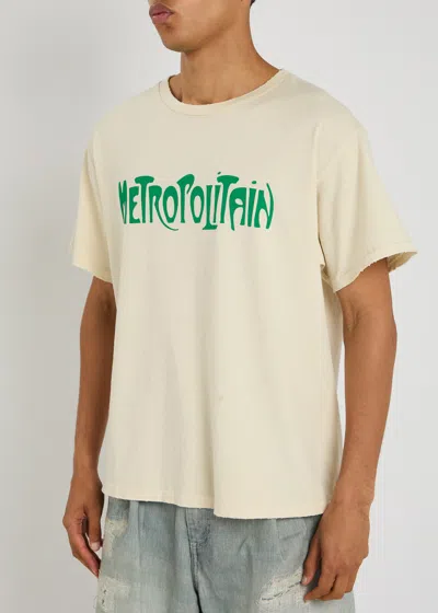 Gallery Dept. Self Title Printed Cotton T-shirt In Neutral