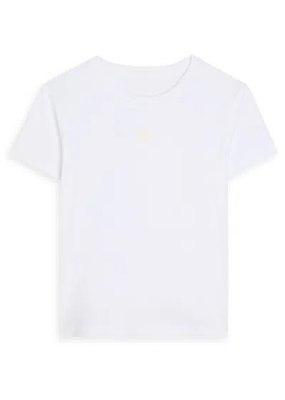 Alexander Wang T Alexanderwang.t Logo-appliquéd Cotton T-shirt In White