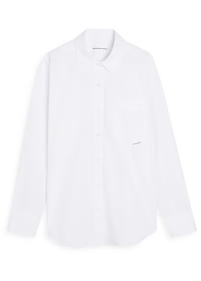 Alexander Wang T Alexanderwang.t Cotton Shirt In White