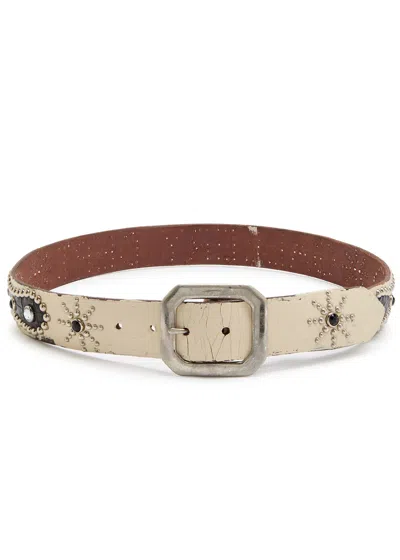 Gallery Dept. Painted Stud-embellished Leather Belt