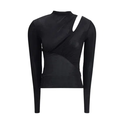 Self-portrait Self Portrait Women Cut Out Knit Top In Black