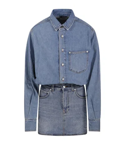 Haikure Ionic Dress Buttoned Cuffs In Blue