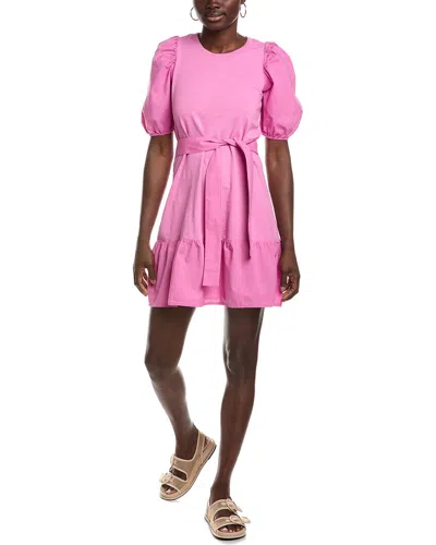 Nation Ltd Evangeline Belted Mini Dress In Pink