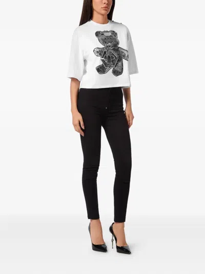 Philipp Plein 3d Teddy T-shirt In White