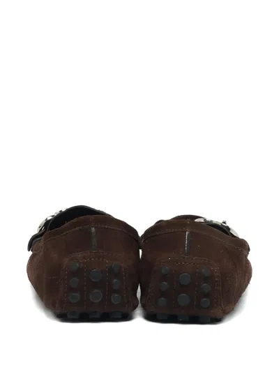 Pre-owned Gucci Suede Loafers