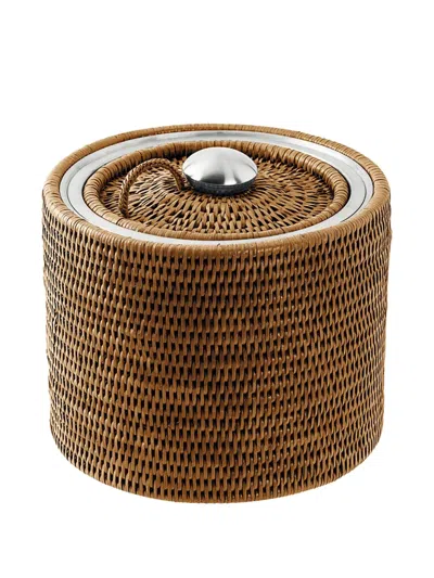 Sambonet Metal-lidded Ice Bucket In Brown