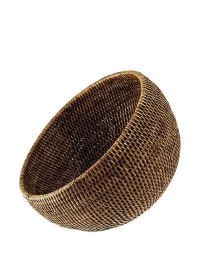 Sambonet Woven Bowl In Brown
