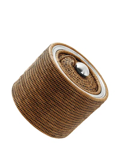 Sambonet Metal-lidded Ice Bucket In Brown