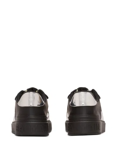Balmain B-court Flip Sneakers In Black