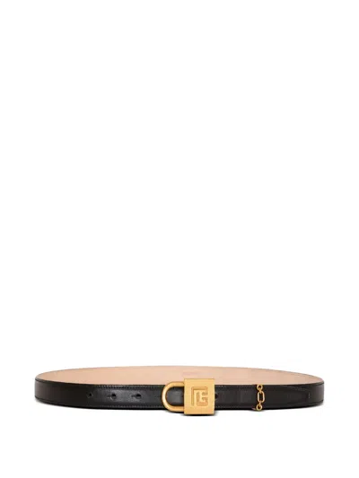 Balmain Leather Belt In Black