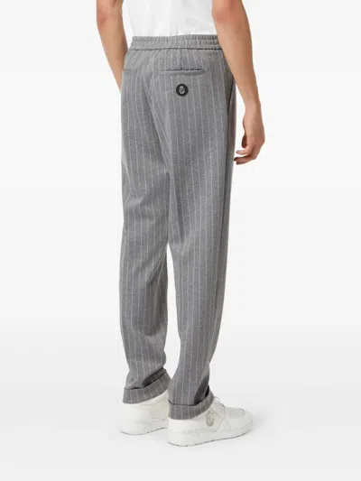 Billionaire Pinstripe-pattern Trousers In Gray