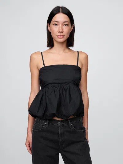 Gap Poplin Bubble Crop Top