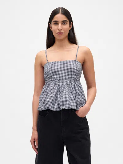 Gap Poplin Bubble Crop Top