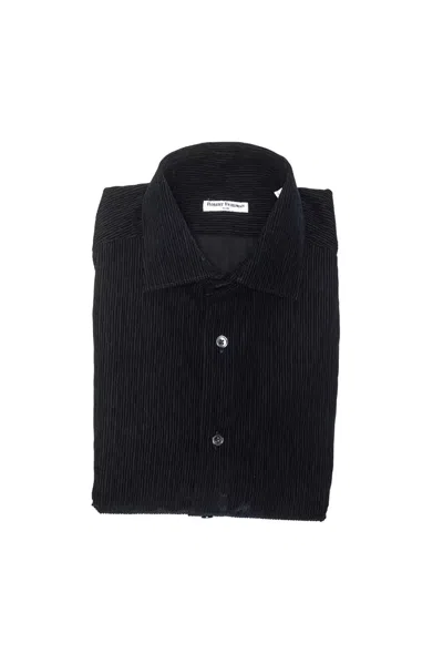 Robert Friedman Black Cotton Shirt In Black