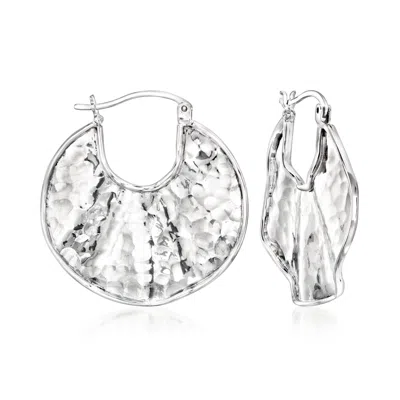Ross-simons Sterling Silver Hammered Hoop Earrings