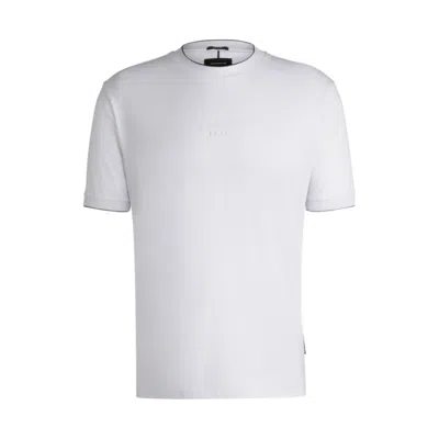 Hugo Boss Porsche X Mercerized-cotton T-shirt With Special Branding In White