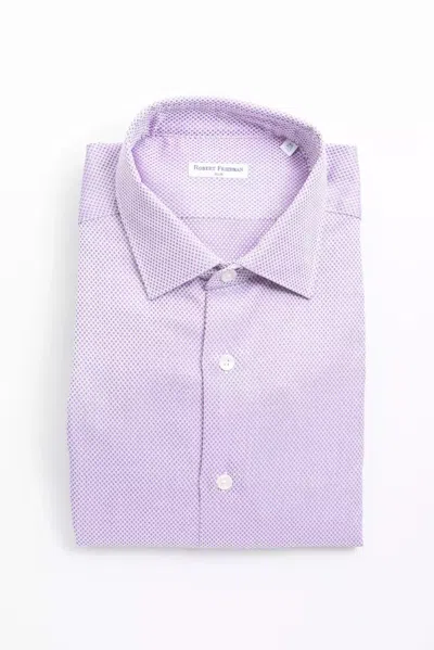 Robert Friedman Pink Cotton Shirt In Purple
