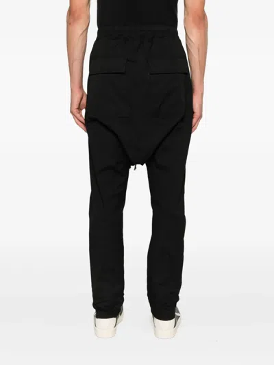 Rick Owens Drawstring Trousers In Black