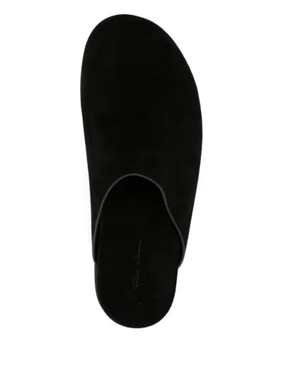 Rick Owens Porterville Mule Granola In Black