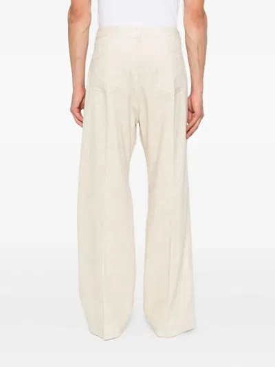 Rick Owens Geth Trousers In White