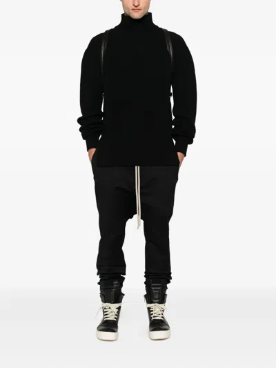 Rick Owens High-neck Sweater In Black