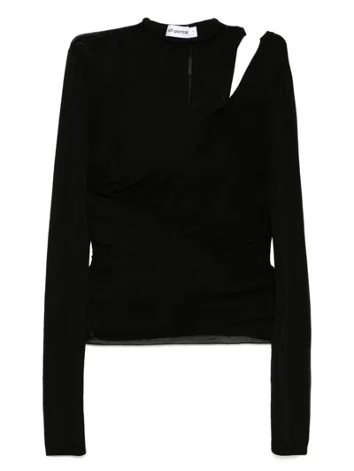 Self-portrait Cut-out Blouse