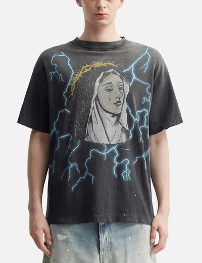 Saint Michael Maria Short Shirt T-shirt In Gray