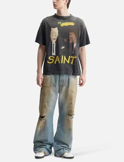 Saint Michael Rapture Short Shirt T-shirt In Black