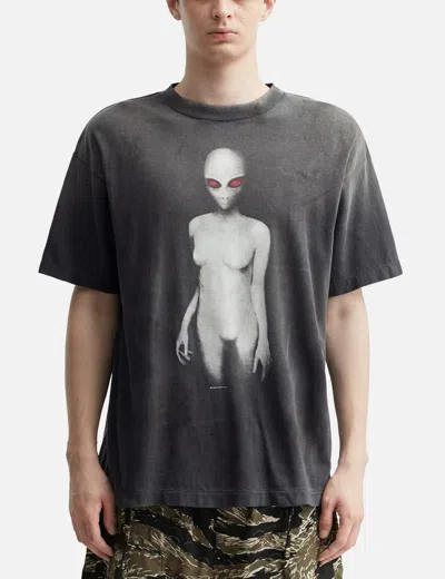 Saint Michael Alien Short Shirt T-shirt In Black