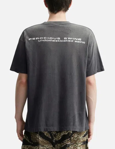 Saint Michael Alien Short Shirt T-shirt In Black