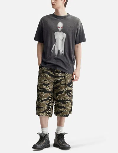 Saint Michael Alien Short Shirt T-shirt In Black