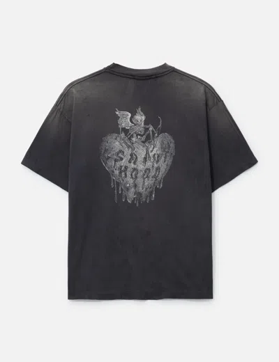 Saint Michael Saint Mxxxxxx × Neighborhood Sthd.fearless Short Sleeve T-shirt In Black