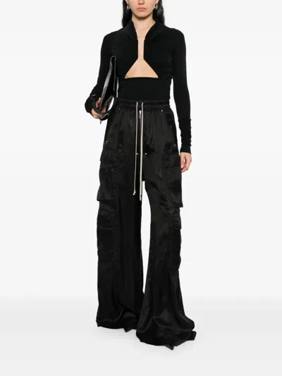 Rick Owens Cut Out-detail Top In Black